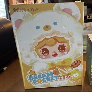 Dream Pocket Bear Toy - Cream and Gold